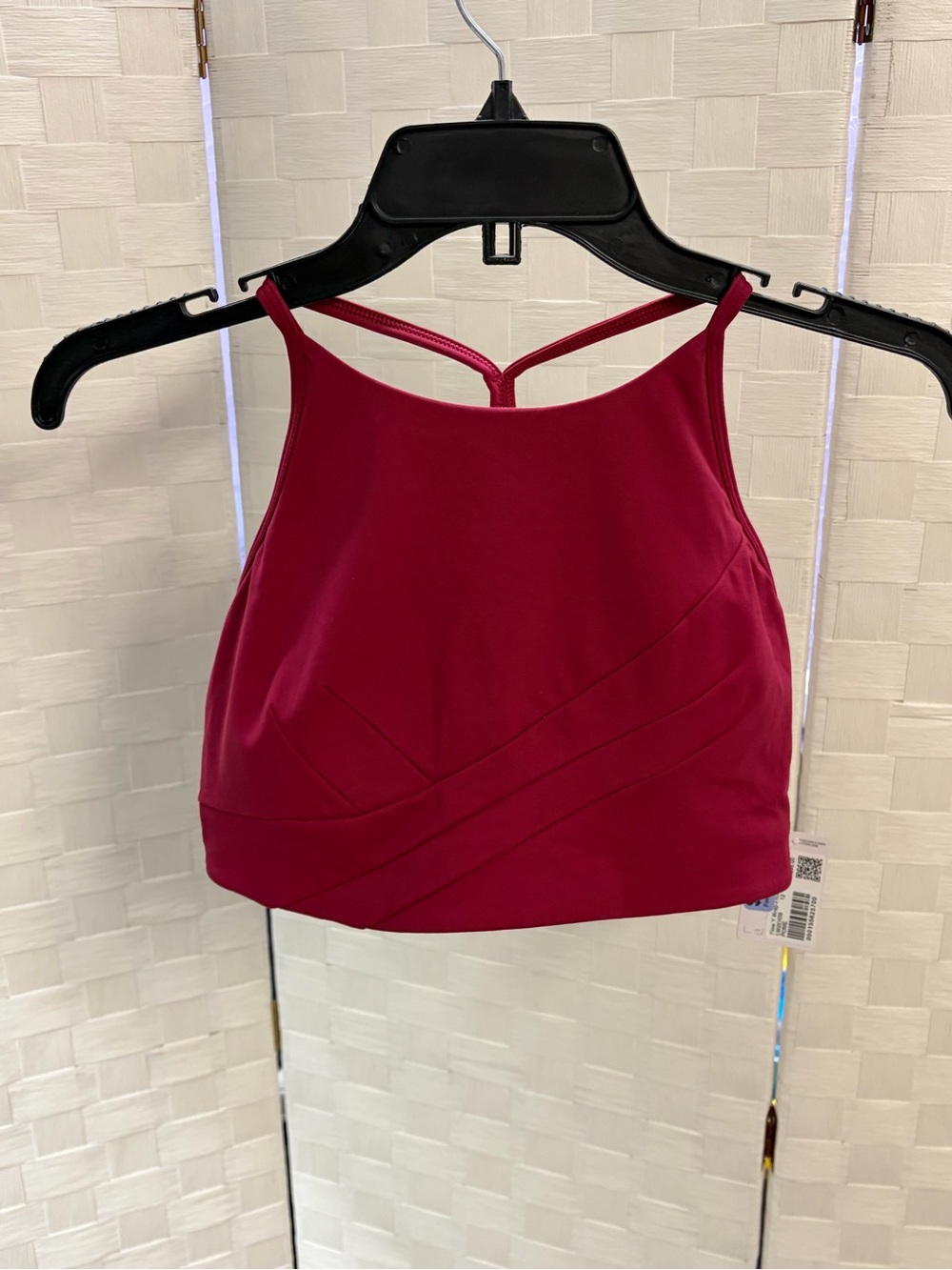 lululemon athletica Raspberry High-Neck Bra. Size 12 NWT